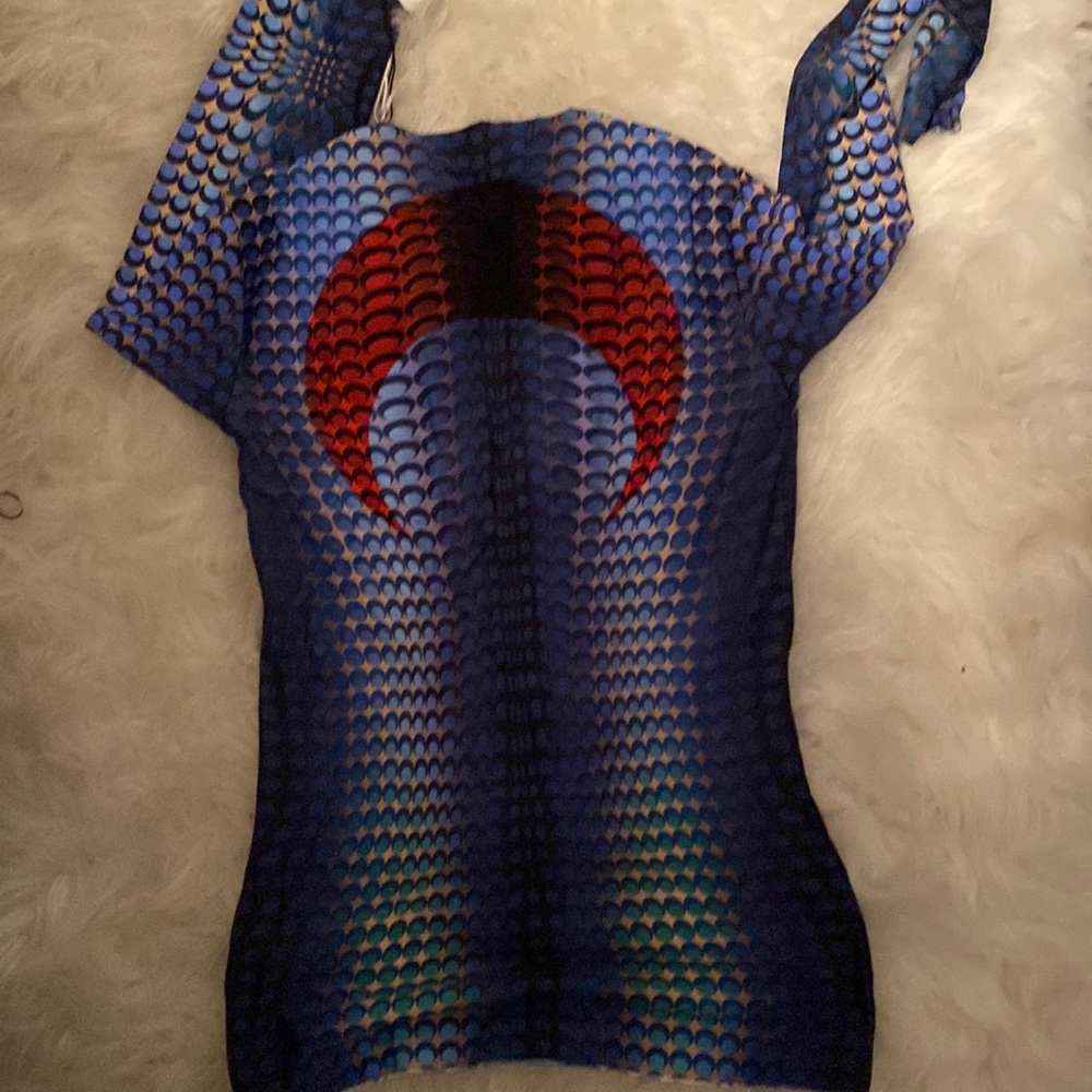 Selling Marine Serre second skin moon fish top brand new from Farfetch